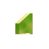 Iratpapucs, karton, összehajtható, A4, 7 cm, zöld - PD