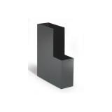 Iratpapucs, műanyag, Cubo, 32 x 25.5 cm, 8.5 cm gerinccel, fekete - Durable