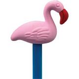 Radír, 3,8 x 2,8 x 1,5 cm, flamingó, kupakradír - Centrum