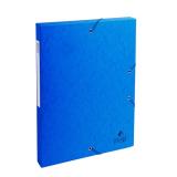 Füzetbox, karton, A4, 25 mm, prespán, kék - Exacompta