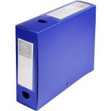 Füzetbox, PP, Opaque, A4, 100 mm gerinc, patentos, kék - Exacompta