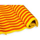 Krepp-papír, Jolly, 50 x 200 cm, sárga-piros csíkos - Junior
